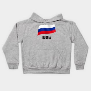 Russia flag Kids Hoodie